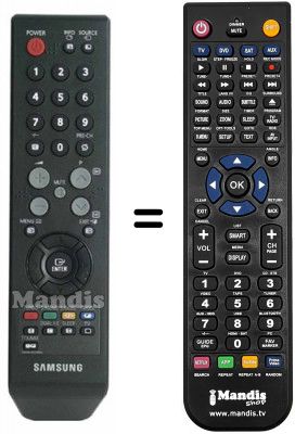 Télécommande équivalente Samsung CW21Z423 Télécommande équivalente Samsung CW21Z423