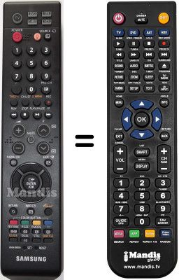 Télécommande équivalente Samsung LE52M86BDXXEC Télécommande équivalente Samsung LE52M86BDXXEC