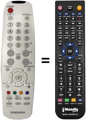 Télécommande équivalente Samsung BN5900705B Télécommande équivalente Samsung BN5900705B