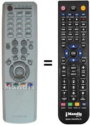 Télécommande équivalente Samsung BP5900062A Télécommande équivalente Samsung BP5900062A