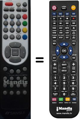 Télécommande équivalente Sansui TV191LED