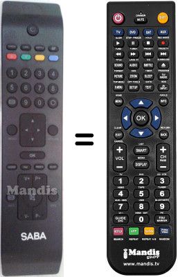 T&eacute;l&eacute;commande &eacute;quivalente Saba RC3902