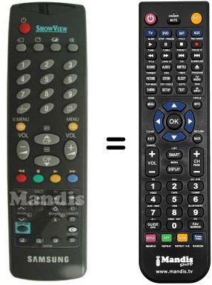 Télécommande équivalente Samsung AA59-00007B Télécommande équivalente Samsung AA59-00007B