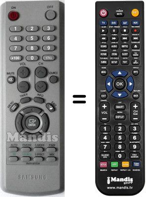 Télécommande équivalente Samsung LE22A656A1D/XXH Télécommande équivalente Samsung LE22A656A1D/XXH