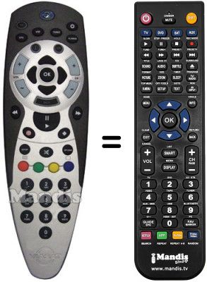 T&eacute;l&eacute;commande &eacute;quivalente Samsung MF5900301A