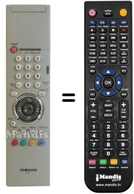Télécommande équivalente Samsung AA5900266A Télécommande équivalente Samsung AA5900266A
