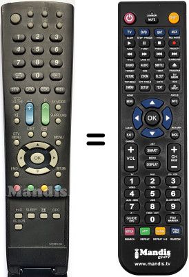 Télécommande équivalente Sharp LC42RD2S