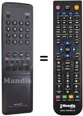 Télécommande équivalente Sharp RRMCG1032BMSA
