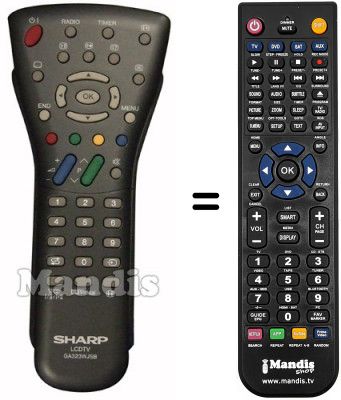 Télécommande équivalente GA323WJSB