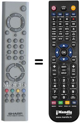 Télécommande équivalente Sharp 29MF96E