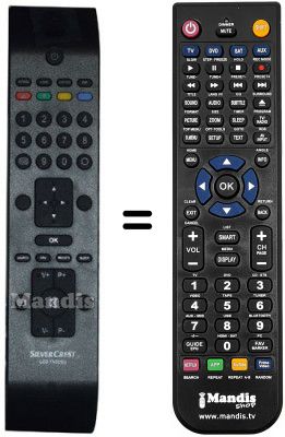 Télécommande équivalente AGB RC3902 Télécommande équivalente AGB RC3902