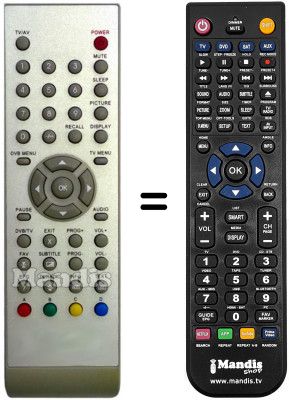 T&eacute;l&eacute;commande &eacute;quivalente Sogo SS1925