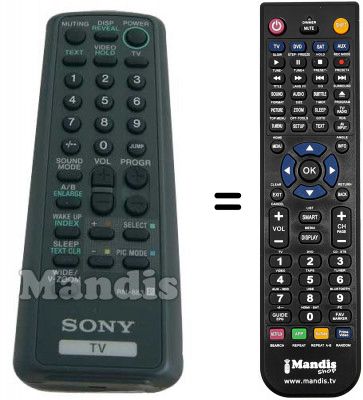 Télécommande équivalente ITT RM883