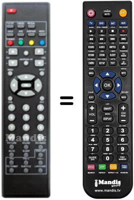 T&eacute;l&eacute;commande &eacute;quivalente Sunstech TLI1900T