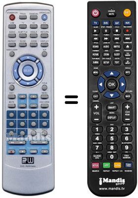 T&eacute;l&eacute;commande &eacute;quivalente REMCON768