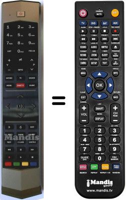 Télécommande équivalente Tcl RC-651