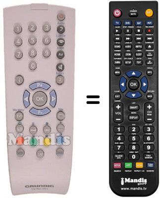 Télécommande équivalente REMCON1038 Télécommande équivalente REMCON1038