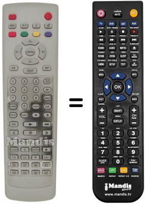 Télécommande équivalente REMCON237