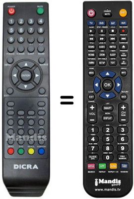 Télécommande équivalente REMCON1257