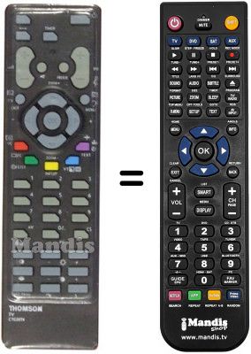 Télécommande équivalente Thomson 25DU40E