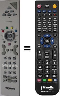 Télécommande équivalente Thomson 32LB130S5-TV Télécommande équivalente Thomson 32LB130S5-TV