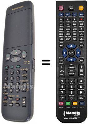 Télécommande équivalente Panasonic VEQ2041