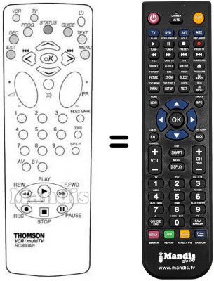 Télécommande équivalente REMCON1054 Télécommande équivalente REMCON1054