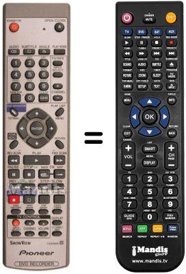 Télécommande équivalente REMCON1168