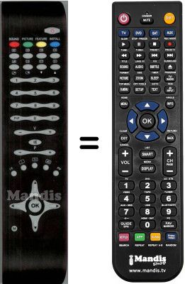 T&eacute;l&eacute;commande &eacute;quivalente Tevion CTV7110AA