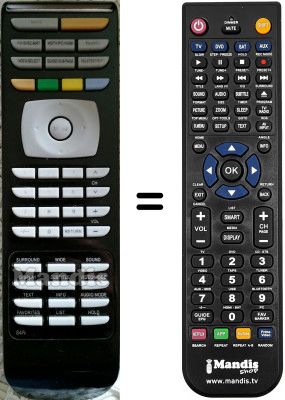 Télécommande équivalente VOXSON 84N