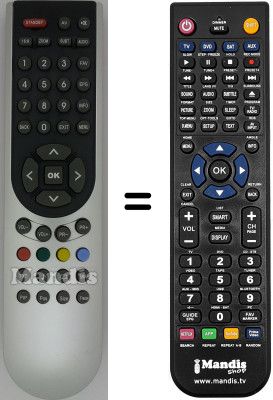 Télécommande équivalente Oki TV32TIT