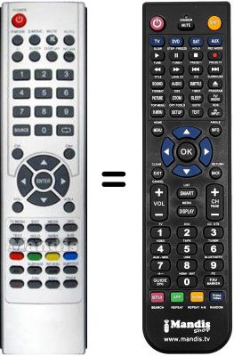 T&eacute;l&eacute;commande &eacute;quivalente XDOME VL4260HD