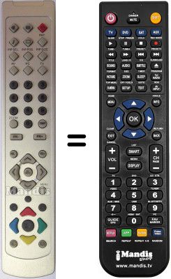 Télécommande équivalente RC-L6B Télécommande équivalente RC-L6B