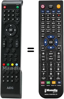 T&eacute;l&eacute;commande &eacute;quivalente Aeg CTV 4948