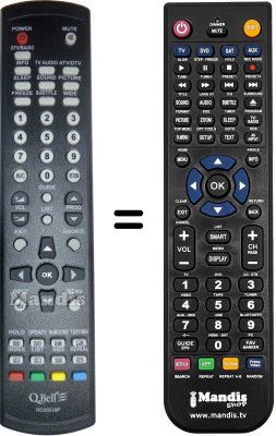 T&eacute;l&eacute;commande &eacute;quivalente Q.BELL QBT.32DA