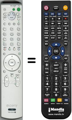 Télécommande équivalente Sony KDLV40A11E Télécommande équivalente Sony KDLV40A11E