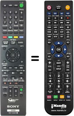 Télécommande équivalente Sony RDR-DC105