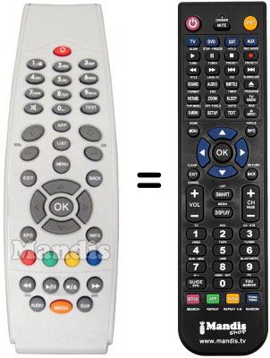 Télécommande équivalente AURIGA ARIES500