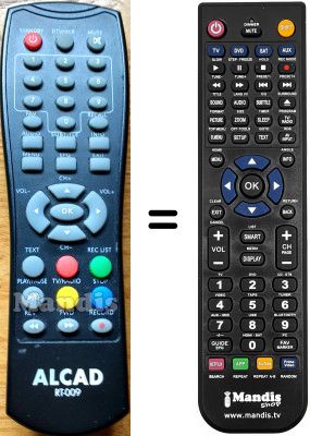 T&eacute;l&eacute;commande &eacute;quivalente ALCAD RT-009