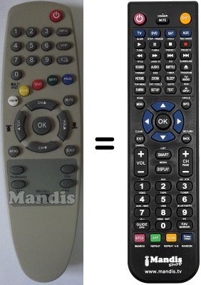 T&eacute;l&eacute;commande &eacute;quivalente Axil ADC730