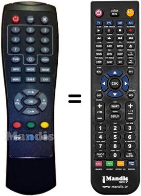 Télécommande équivalente LEPREPVR-1