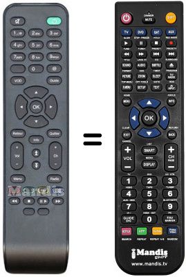 T&eacute;l&eacute;commande &eacute;quivalente NUMERICABLE REMCON038