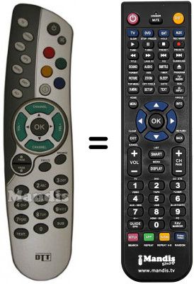 T&eacute;l&eacute;commande &eacute;quivalente Telesystem TS6.5DT