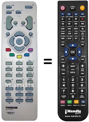 Télécommande équivalente Thomson DTI2305-SAT-DTT