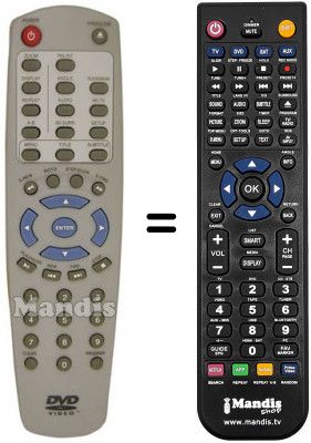 Télécommande équivalente NordMende DV3151SE Télécommande équivalente NordMende DV3151SE