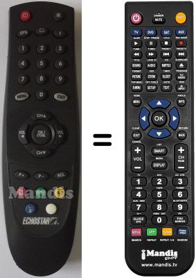 T&eacute;l&eacute;commande &eacute;quivalente Echostar DSB2200