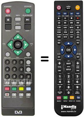 Télécommande équivalente REMCON1006