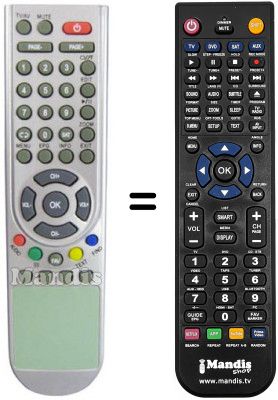 T&eacute;l&eacute;commande &eacute;quivalente Zodiac DZR2007FTA