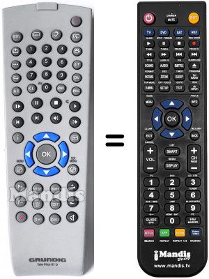 T&eacute;l&eacute;commande &eacute;quivalente TELE PILOT 87D