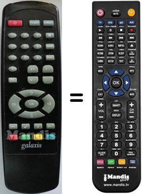 Télécommande équivalente Galaxis IQG1
